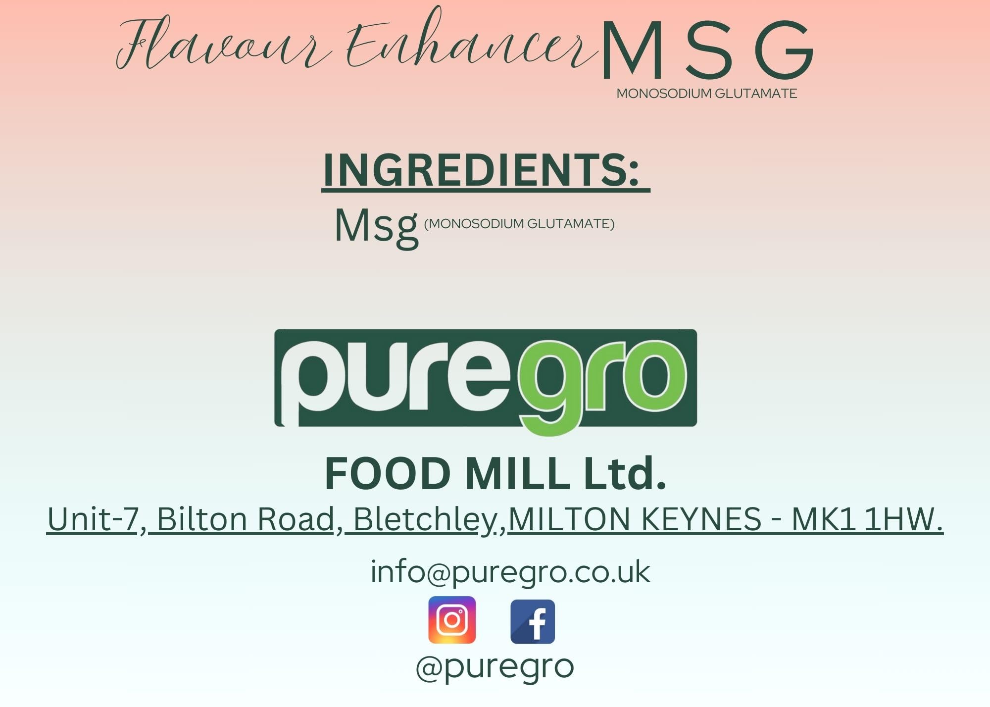 Puregro MSG Fine Monosodium Glutamate Seasoning by Ajinomoto | 100g 5