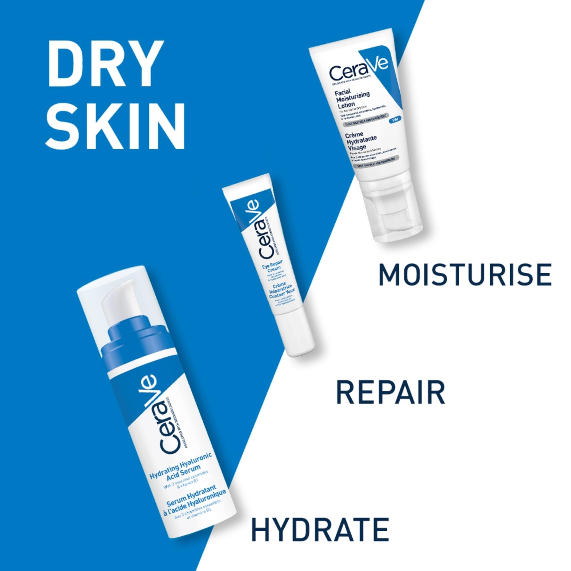 CeraVe PM Daily Facial Moisturiser Lotion for Normal to Dry Skin (2 x 52ml) 3