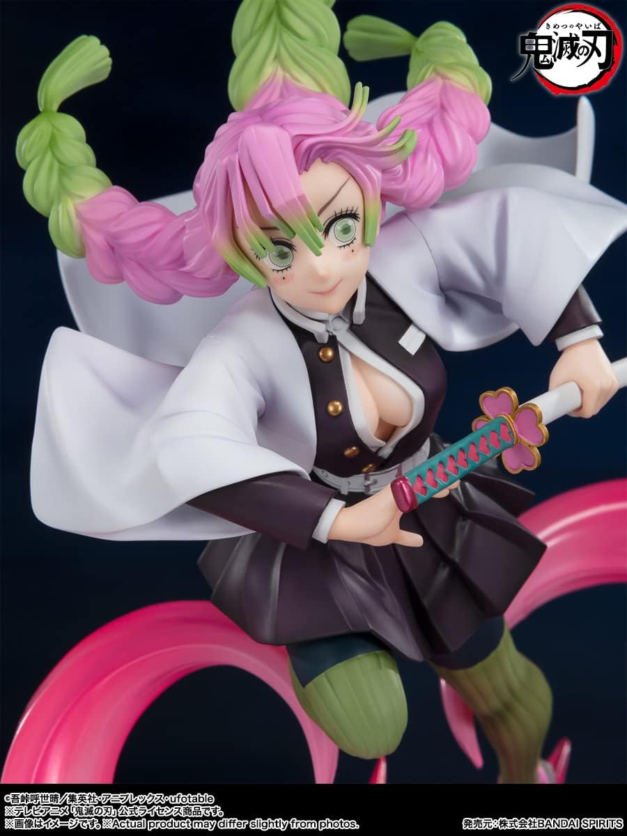 TAMASHII NATIONS - Demon Slayer: Kimetsu no Yaiba - Mitsuri Kanroji FiguartsZERO Action Figure - Collectible Anime Figure for Fans