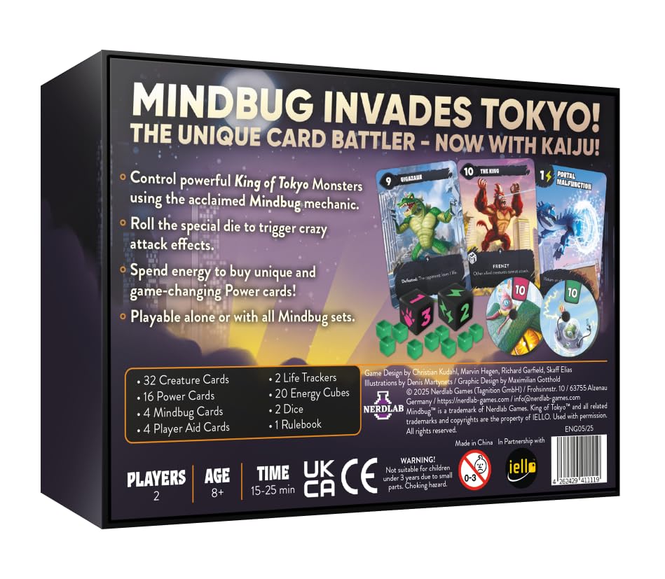 Nerdlab Games Mindbug x King of Tokyo Strategy Card Game 10