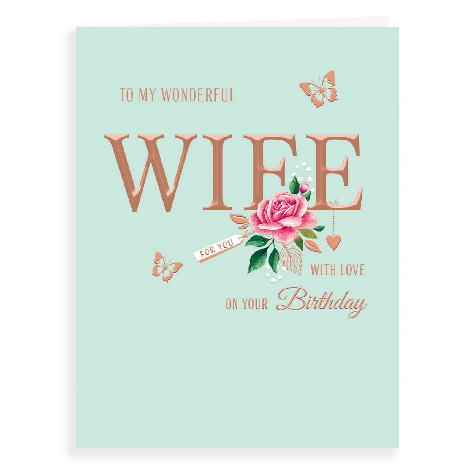 Piccadilly Greetings Avant Garde Studios Birthday Card for Wife | 8 x 6 Inches