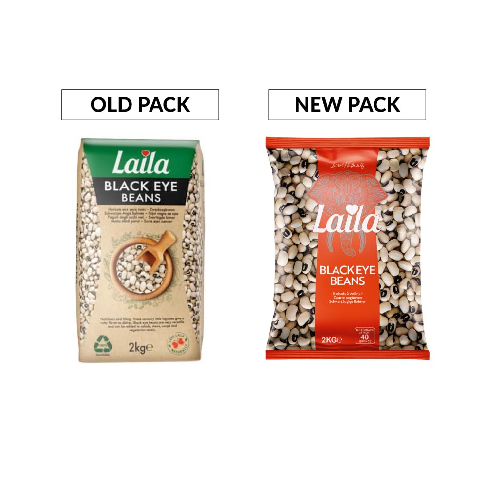 LAILA Black Eye Beans - Nutritious & Versatile Legumes | 2 kg Pack 3