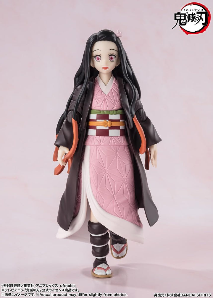 BANDAI SPIRITS S.H. Figuarts Demon Slayer: Kimetsu no Yaiba - Nezuko Kamado Action Figure (BAS66476)