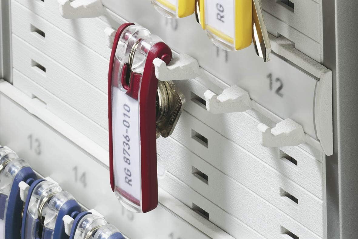 Durable Key Clips - Pack of 24 Plastic Key Tags with Assorted Colors | 68mm Height 5