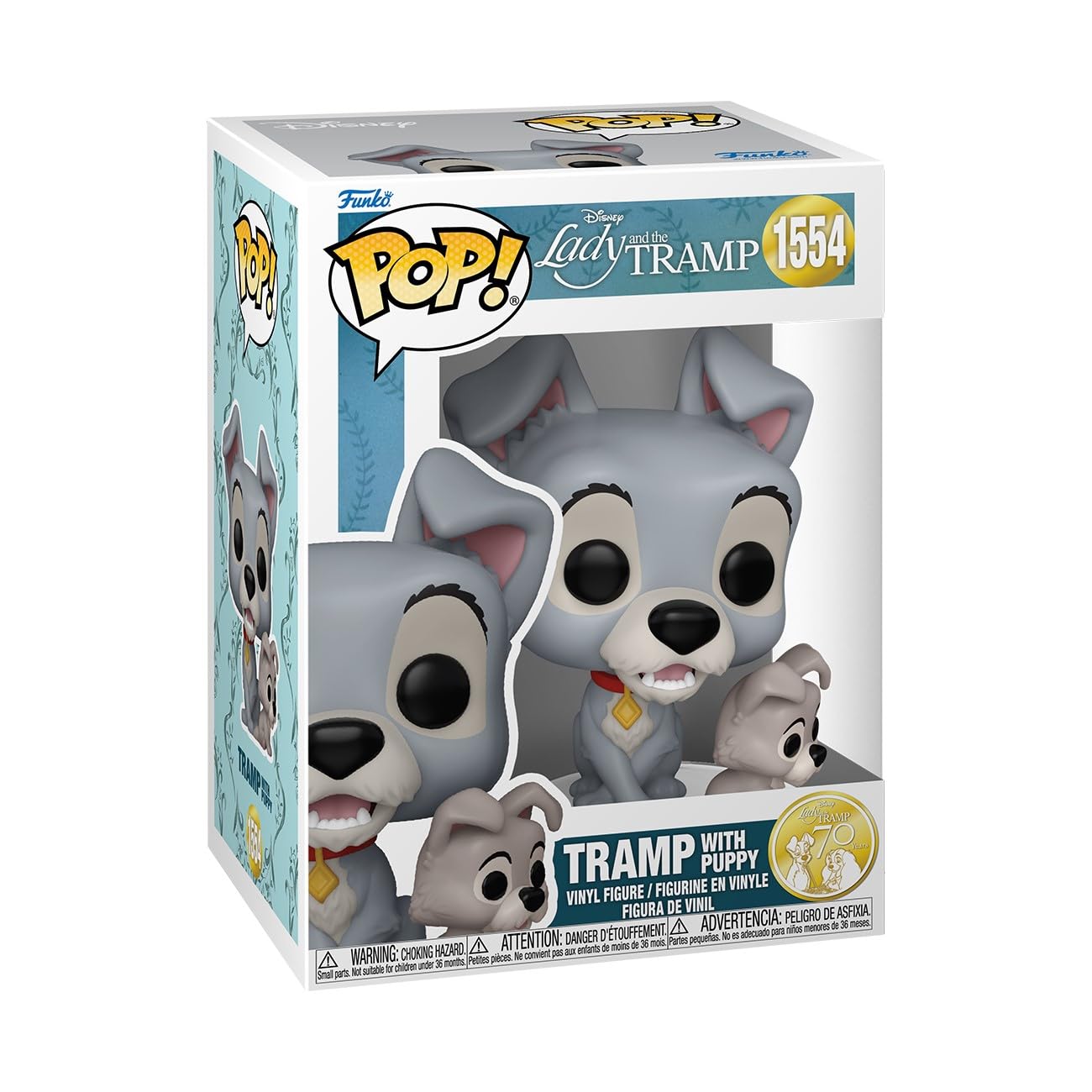 Funko POP! Disney’s Lady and the Tramp - The Tramp With Puppy Vinyl Figure | 3.75 Inches 1