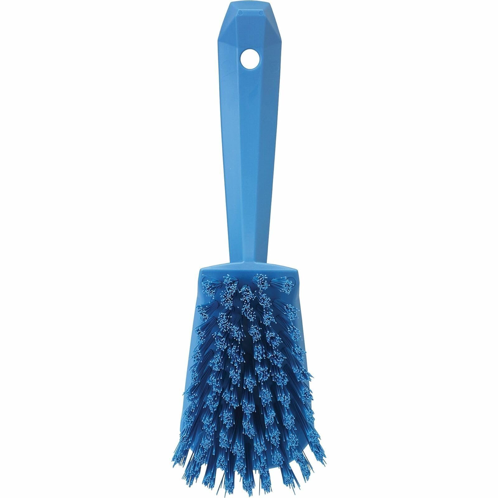Vikan 41923 Stiff Washing Scrubbing Hand Brush - Short Handle, 270mm, Blue 4