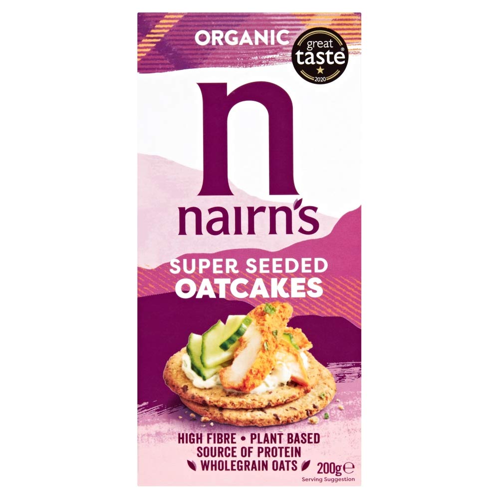 Nairn's Super Seeded Oatcakes - High Fibre, Vegan Friendly | 200 g