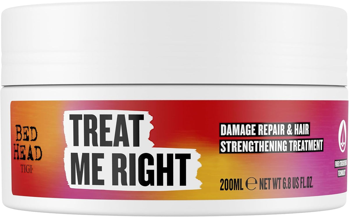 Bed Head by TIGI Treat Me Right Hair Mask - Deep Conditioning, Intensive Repair, 200ml
