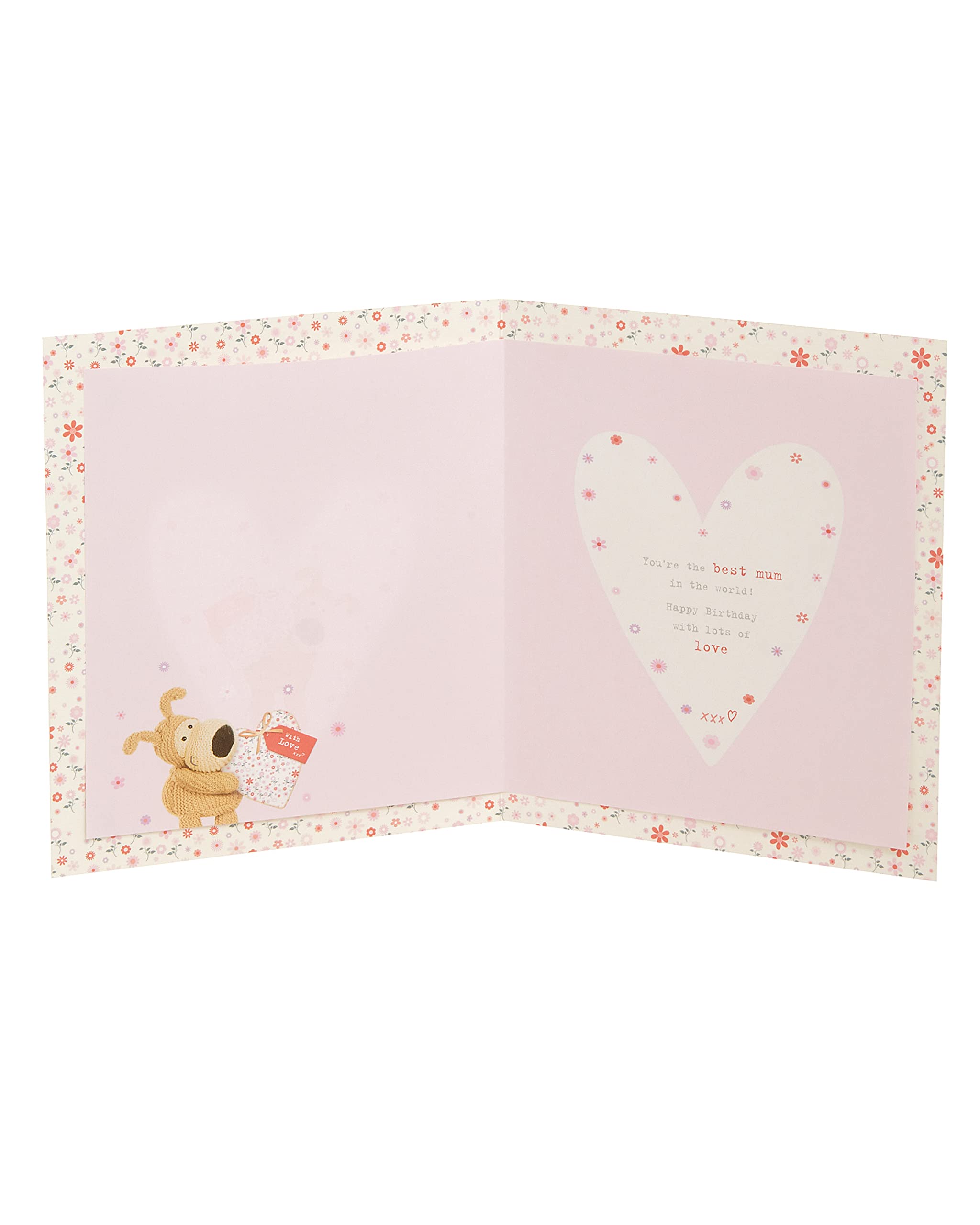 Boofle Birthday Card for Mum with Copper Foil Finish | 18.4 x 15.9 cm