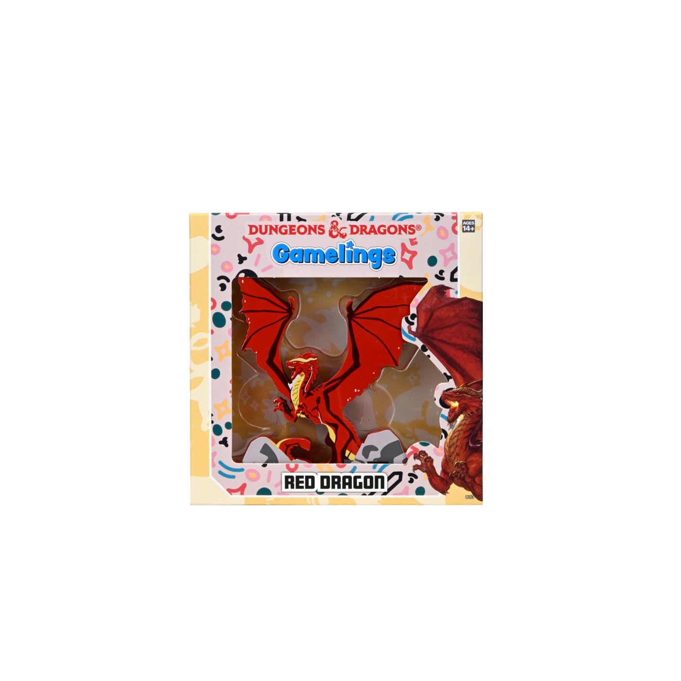 WizKids Dungeons & Dragons Gamelings - Red Dragon Wooden Token for Board Game Upgrades