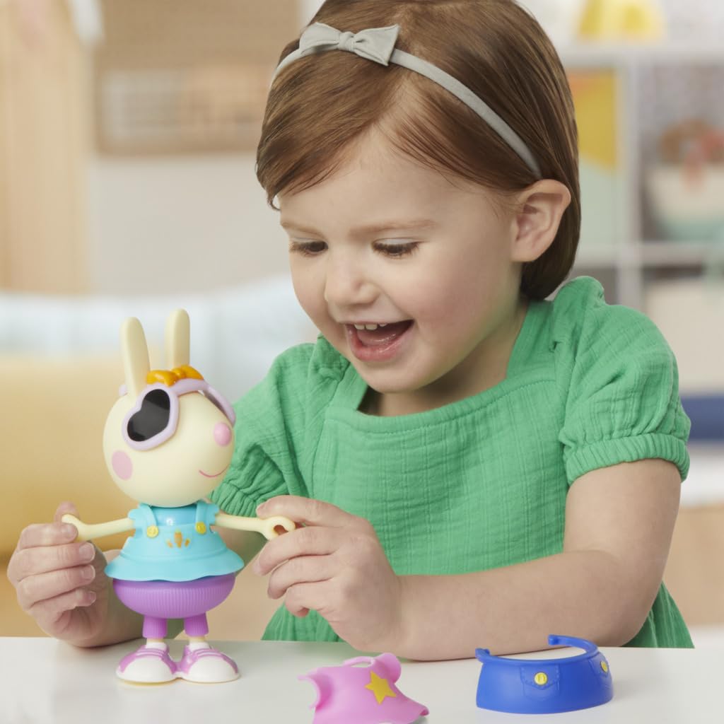 Peppa Pig Rebecca Rabbit Dress-Up Figure - 15 cm Doll with 6 Fashion Accessories for Kids 3+ 6