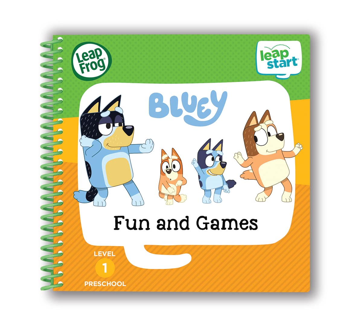 LeapFrog LeapStart Bluey Fun and Games Learning System Book | Ages 2-5 | 15+ Activities