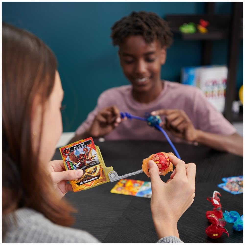 BAKUGAN Ultimate 6-Pack - Spinning Attack Dragonoids, Titanium & Core Balls for Kids 6-8 24