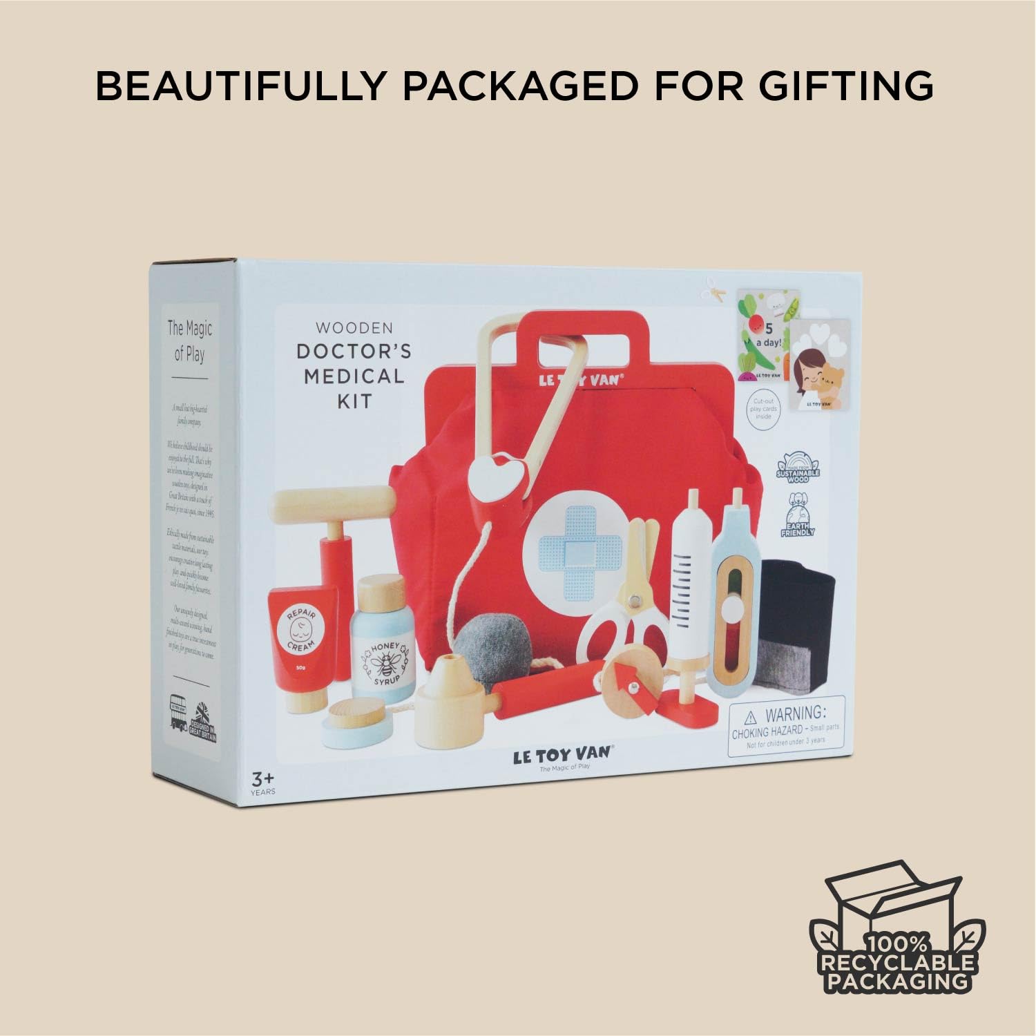Le Toy Van Honeybake Wooden Doctor's Play Set | Role Play Toy for Ages 3+ 8