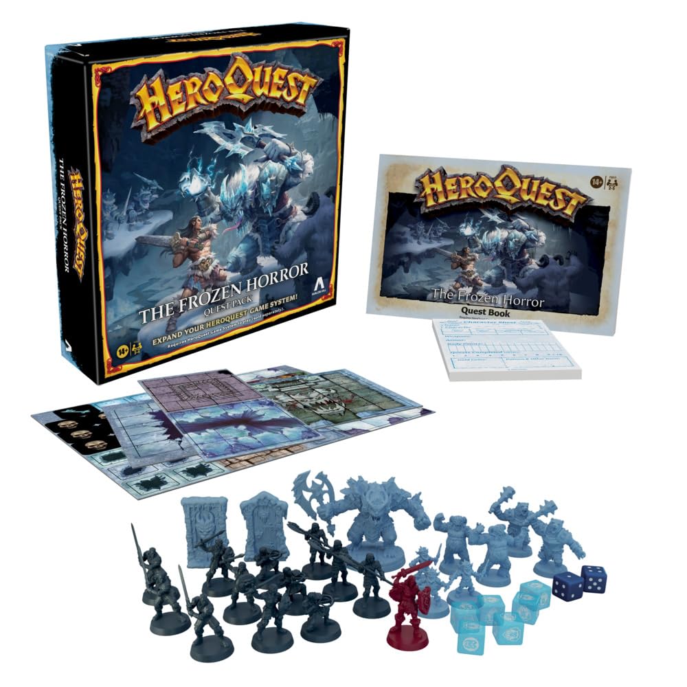 Avalon Hill HeroQuest The Frozen Horror Quest Pack - Expansion Board Game for Ages 14+