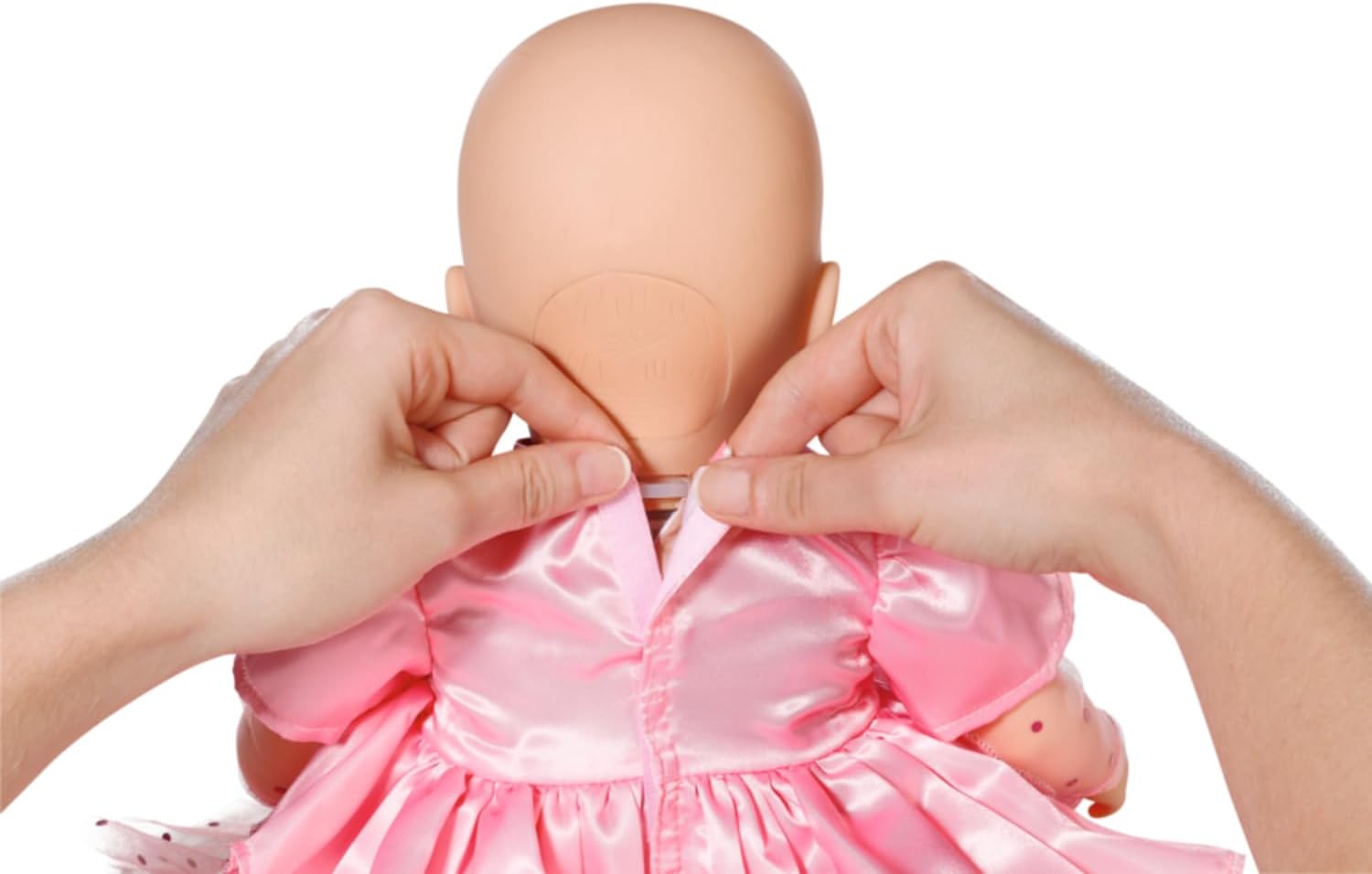 Baby Annabell Happy Birthday Dress 710548 - Pink Tulle Dress with Crown for 43cm Dolls 6