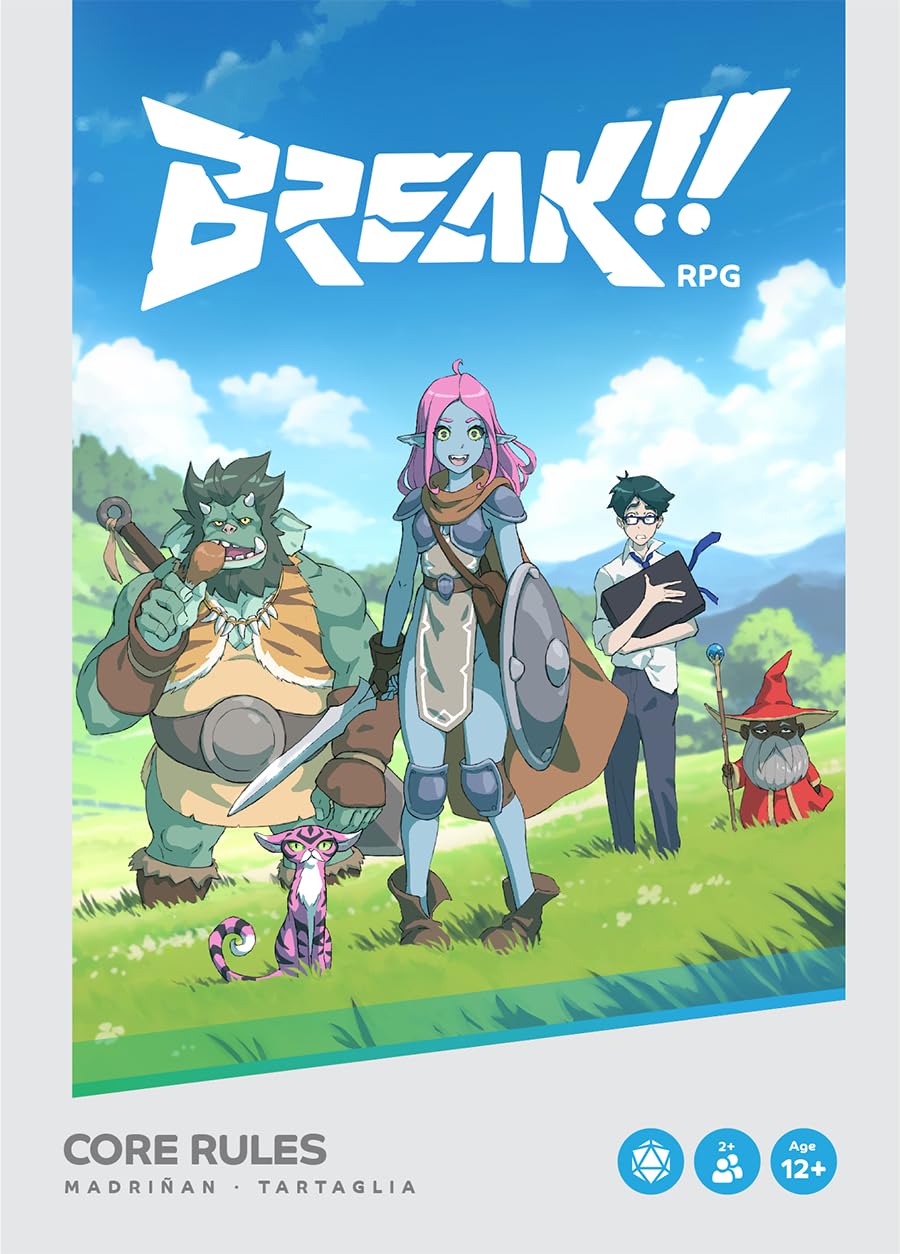 BREAK!! RPG Core Rules: Standard Edition Hardcover - Anime & NES Inspired Fantasy RPG