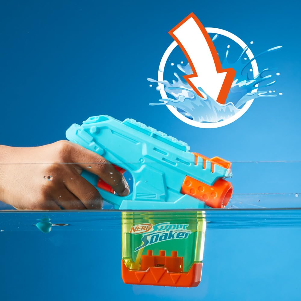 Super Soaker Mini Dunk-Fill Water Blaster | Quick Reload | 100ml Tank | Ages 6+ 5