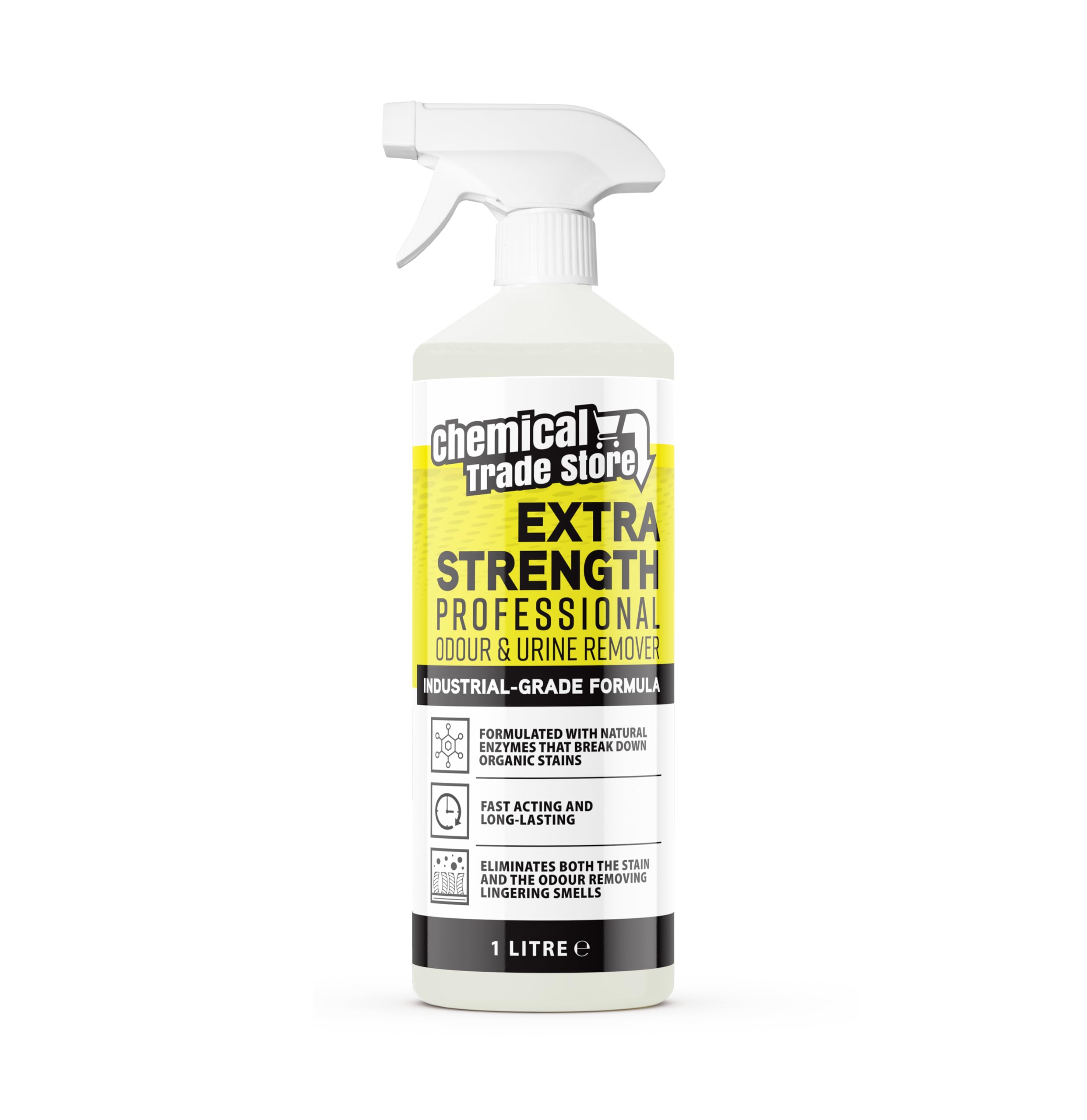Chemical Trade Store Professional Odour & Urine Eliminator - 1L Enzyme-Based Stain Remover