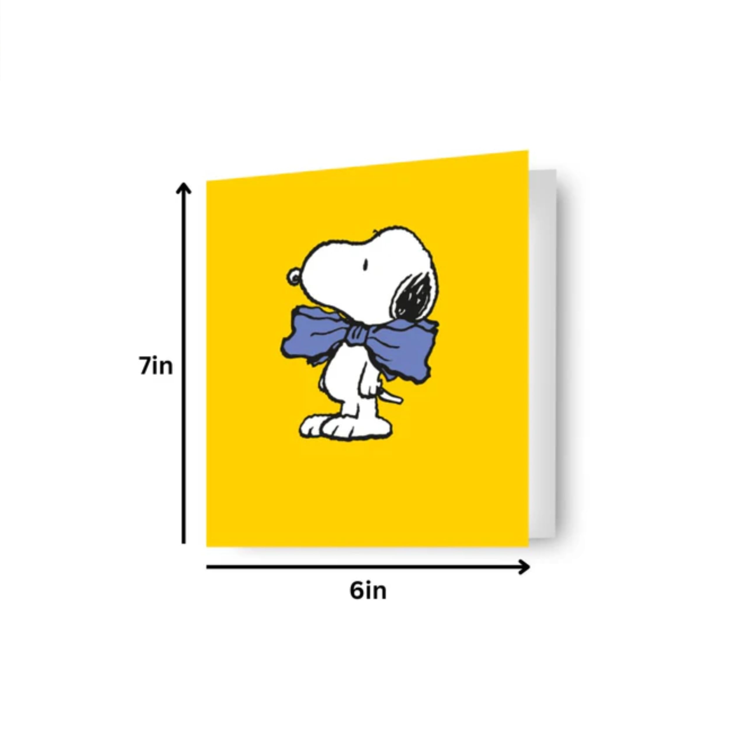 Danilo Promotions LTD Peanuts Blank Greeting Card - Snoopy & Charlie Brown Official Design | Standard Size 2