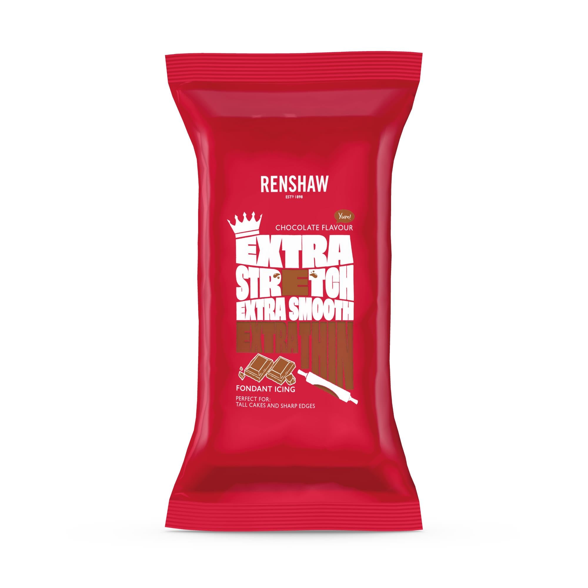 Renshaw Brown Extra Stretch Chocolate Flavoured Fondant Icing | 1 kg 1