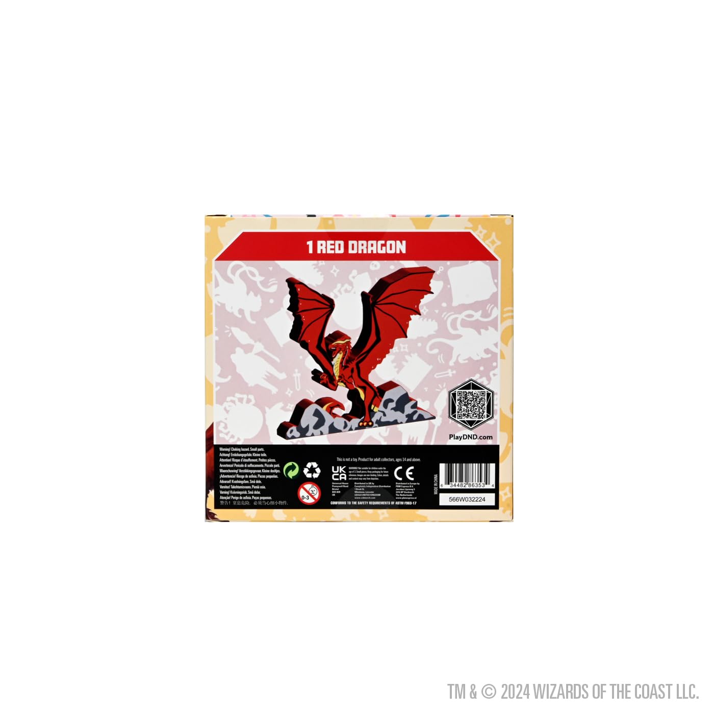 WizKids Dungeons & Dragons Gamelings - Red Dragon Wooden Token | Collectible Game Accessory 2