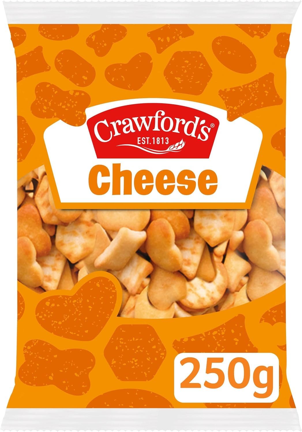 Crawford's Savouries Cheese Baked Snacks - Vegetarian, Crispy Texture | 250g
