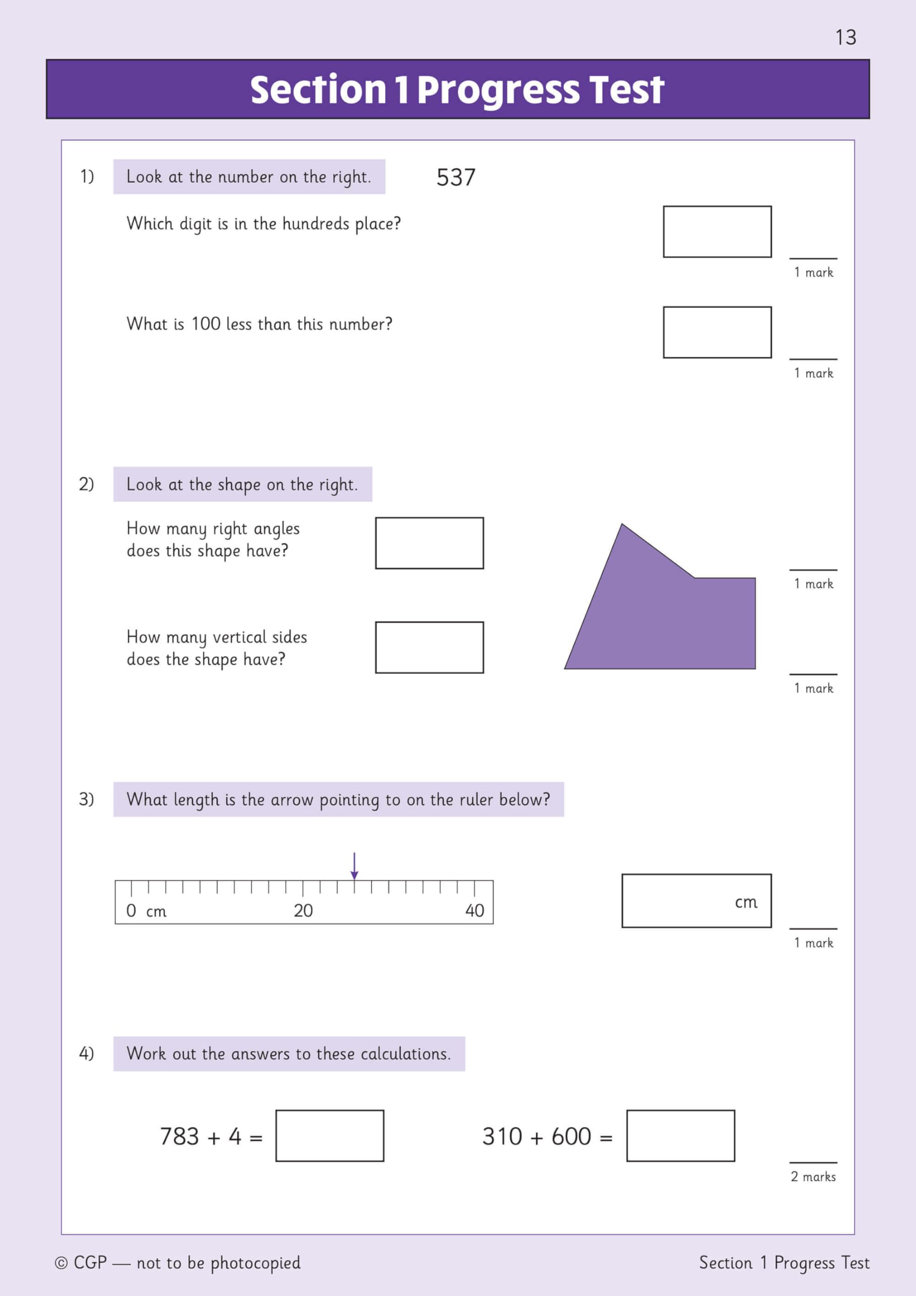 CGP Books New KS2 Maths Year 3 Mental Arithmetic Targeted Question Book - Ages 7-8 | Paperback 6
