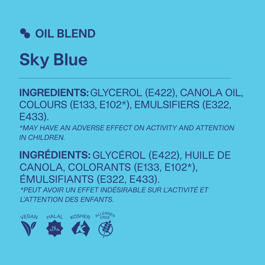 Colour Mill Oil Blend Food Colouring - Sky Blue | Oil-Based | 20ml 8