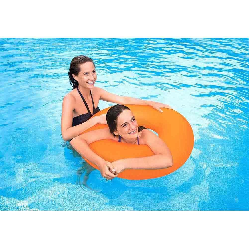 Intex Neon Frost Swim Ring - 91 cm Diameter | Heavy Duty Vinyl | Ages 9+