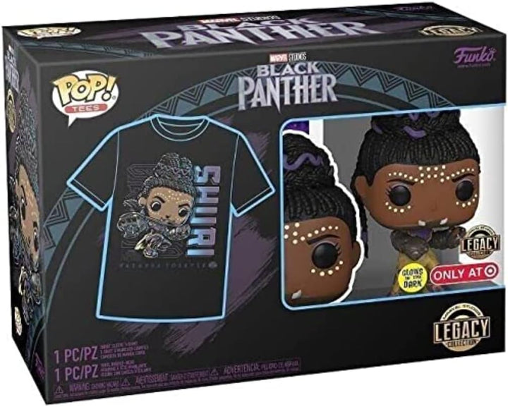 Funko Pop! Marvel Black Panther - Shuri Vinyl Figure & T-Shirt Bundle (64878)