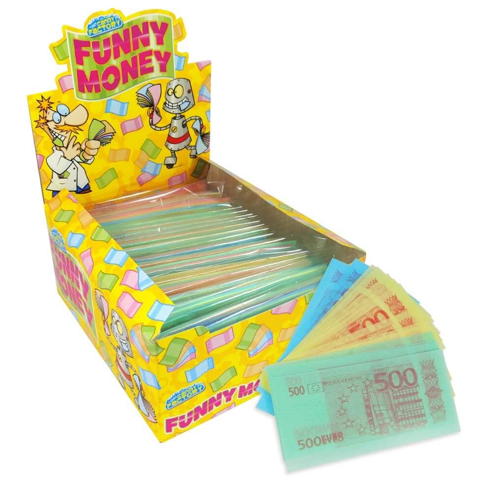 Crazy Candy Factory Funny Money Edible Paper Variety Pack - 24 Packs of Euro Notes | Wafer Form 1