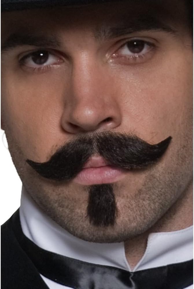 Smiffys Western Gambler Moustache and Chin Hair Costume Accessory (SM31129)
