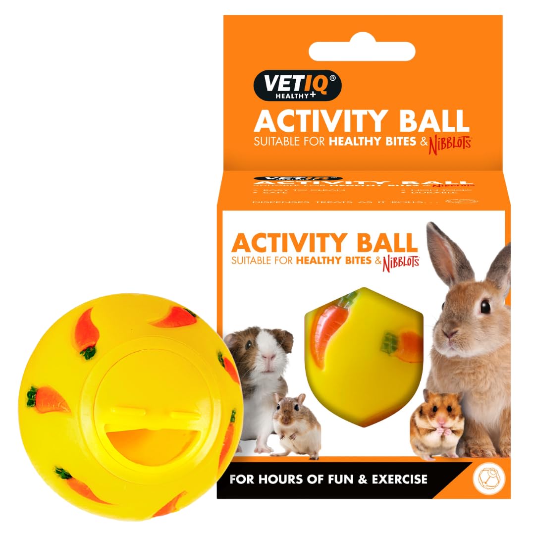 VETIQ Healthy Bites Activity Treat Ball for Small Animals | Boredom Buster Toy | 7cm Diameter 1