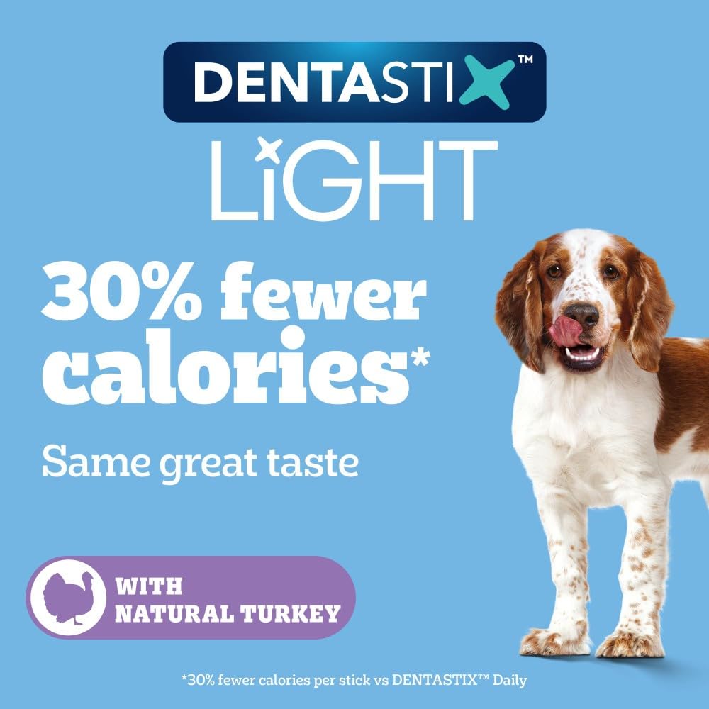 Pedigree Dentastix Light Dental Sticks - Medium Dog Treats | Low Fat | Reduces Tartar by 85% 2