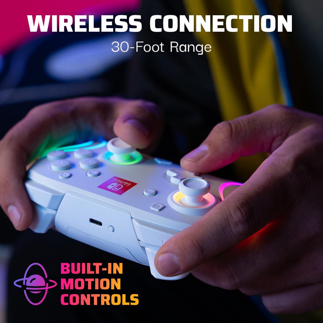 PDP Afterglow Wave Wireless Pro Controller with Full Motion for Nintendo Switch 7