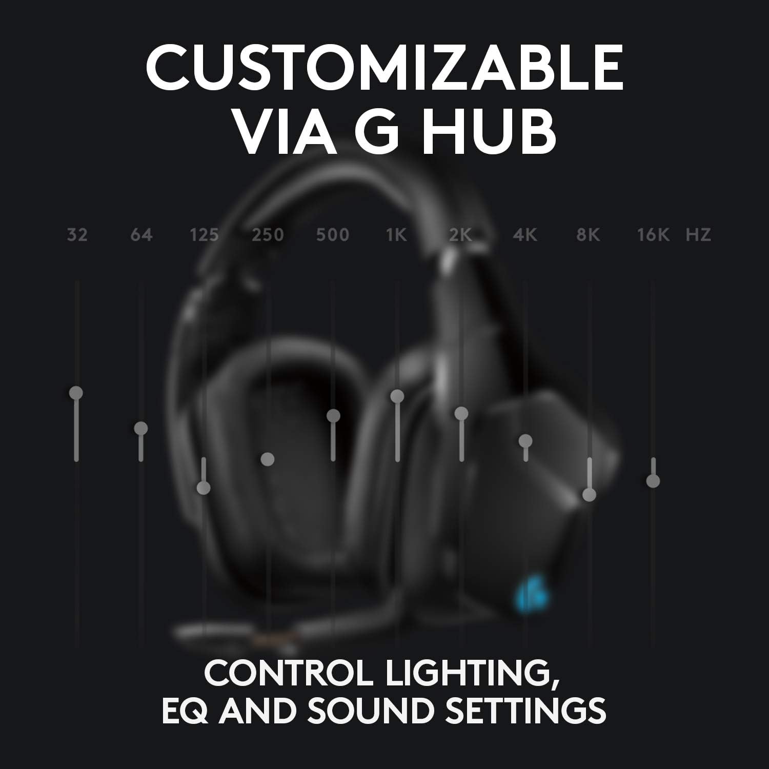 Logitech G935 Wireless Gaming Headset with 7.1 Surround Sound, DTS Headphone:X 2.0, LIGHTSYNC RGB, 50 mm Pro-G Drivers, 6 mm Mic 4