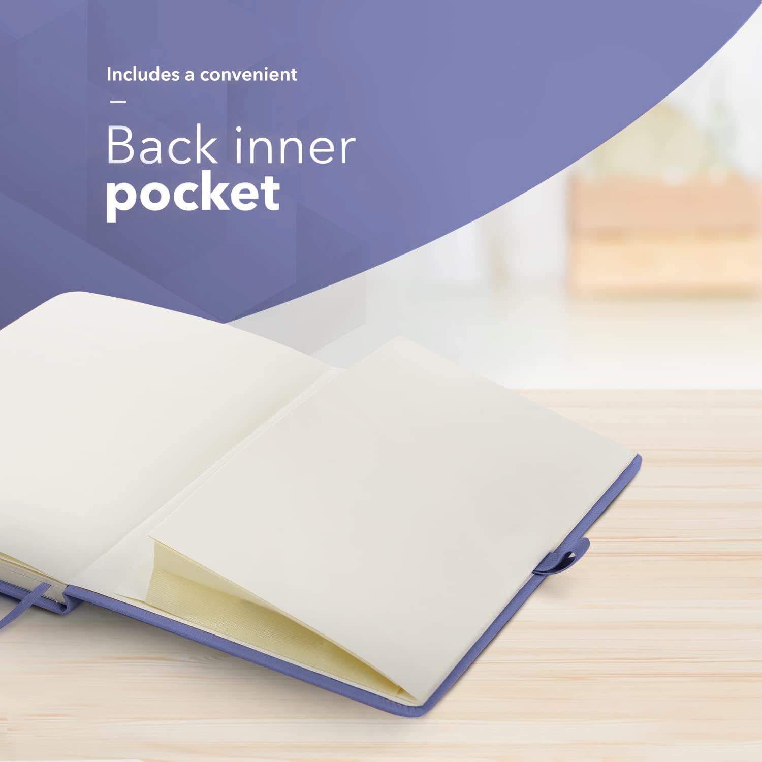 delka A5 Notebook - 220 Pages Ruled Journal with Vegan Leather Soft Cover | Purple 7