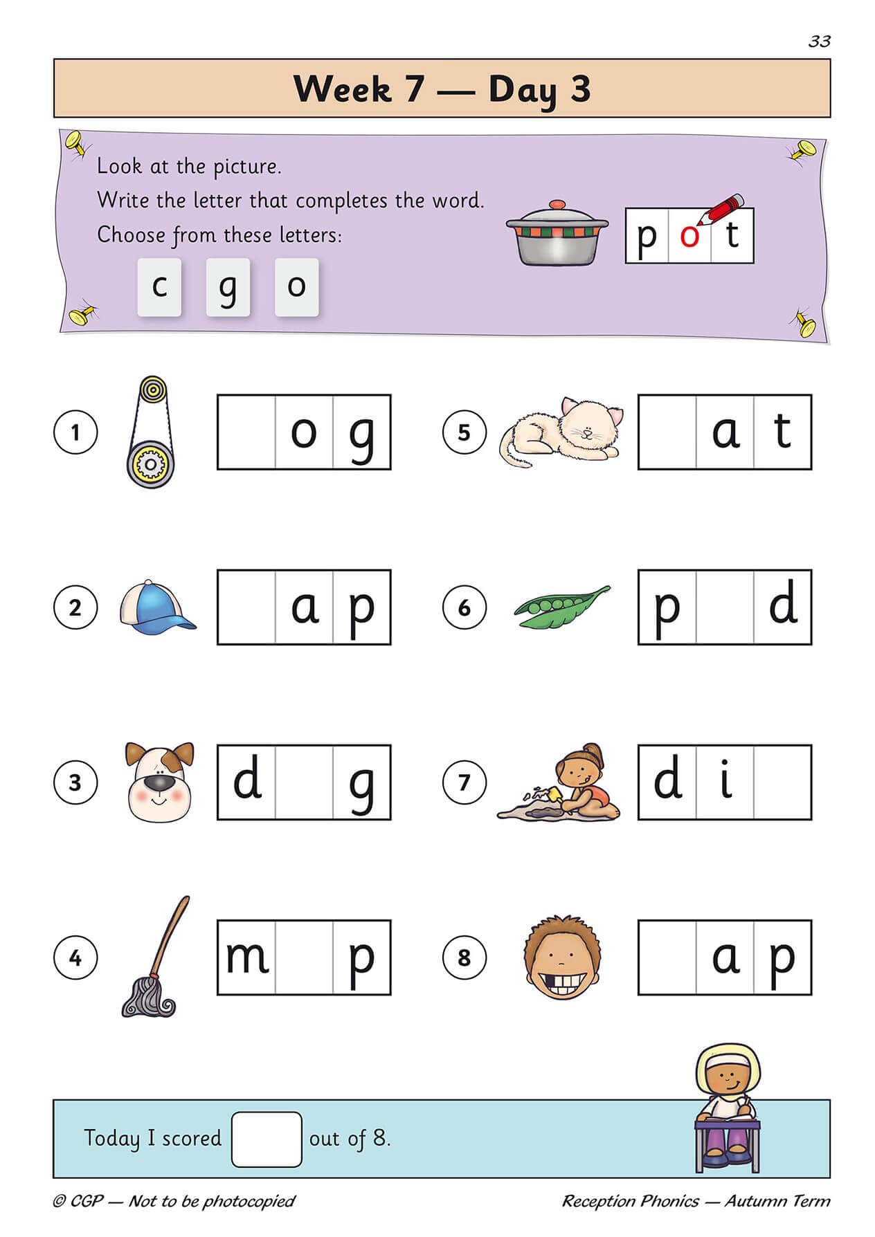 CGP Reception Phonics Daily Practice Book: Autumn Term | Home Schooling Workbook | Paperback 4