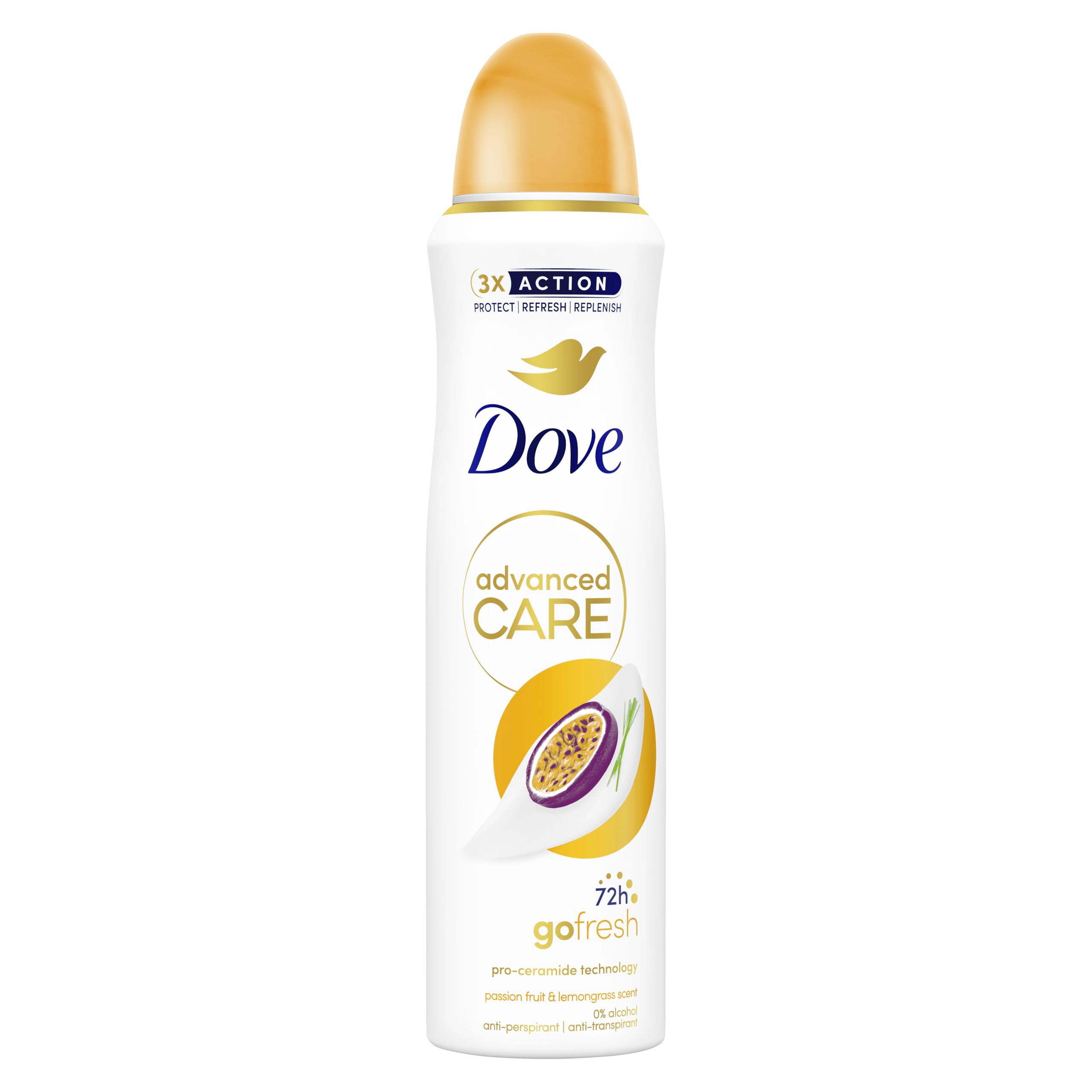 Dove Advanced Care Go Fresh Passion Fruit & Lemongrass Scent Antiperspirant Deodorant Spray (15g)