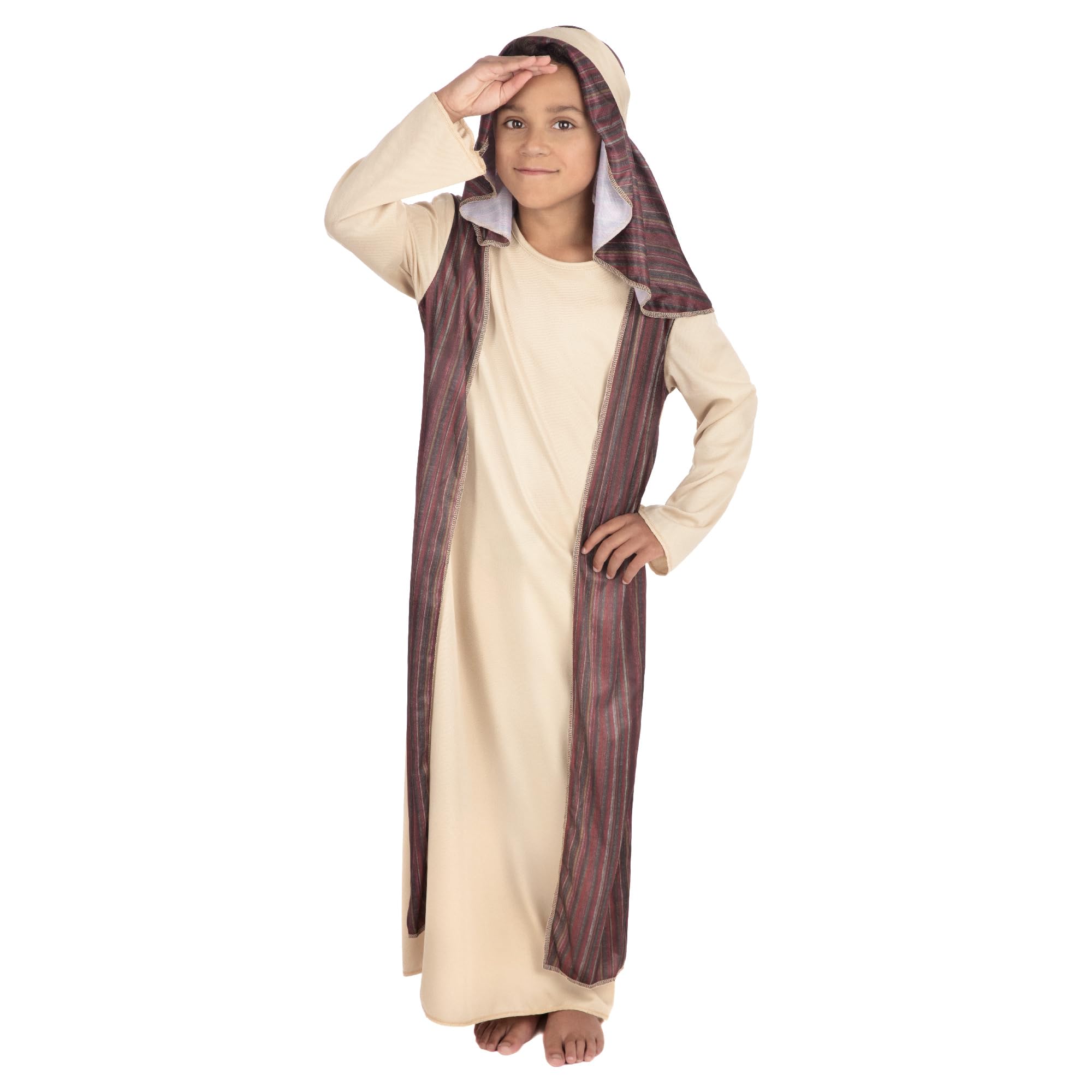 Bristol Novelty Shepherd Costume - Unisex Kids Fancy Dress for Ages 7-9