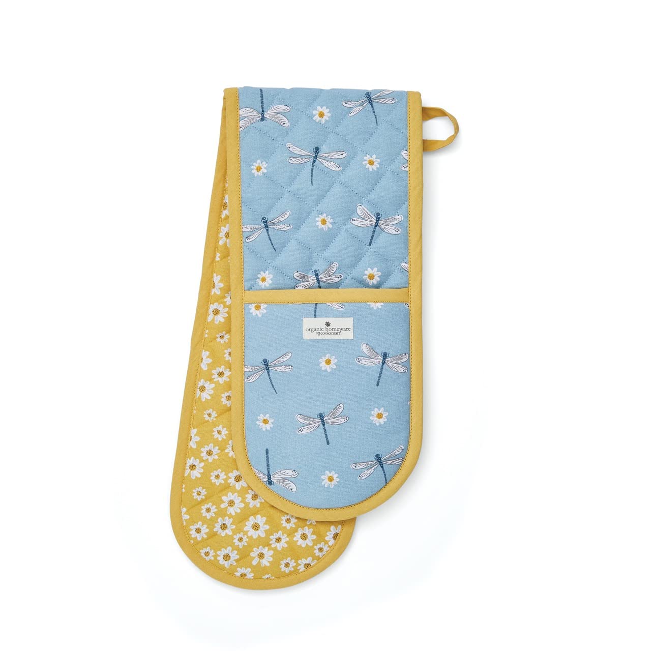 Cooksmart Double Oven Gloves - Heat Resistant Protection | British Designed | English Meadow