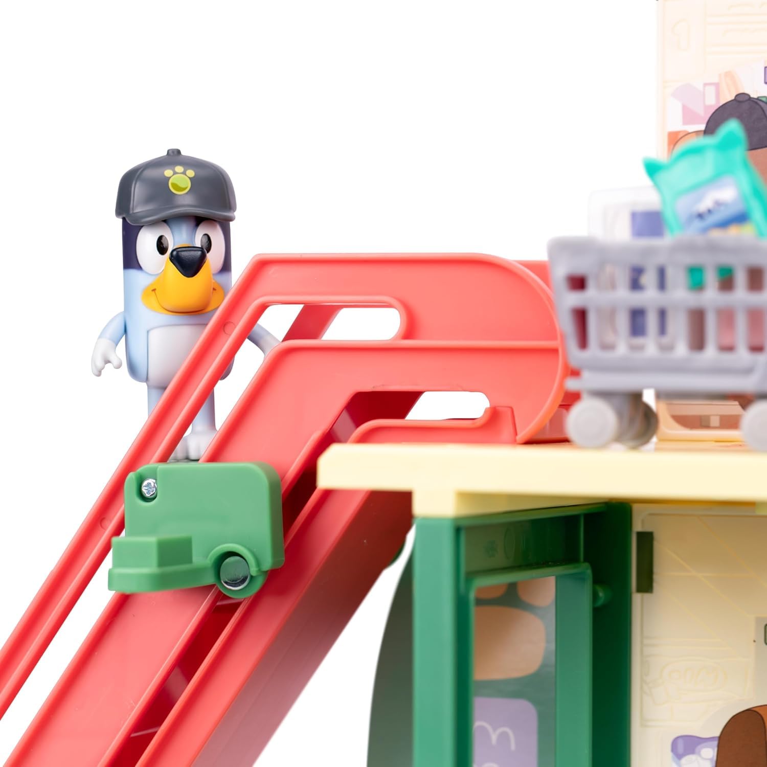 Bluey Supermarket Playset - 3-Level Interactive Play with Exclusive Bluey & Bingo Figures 2