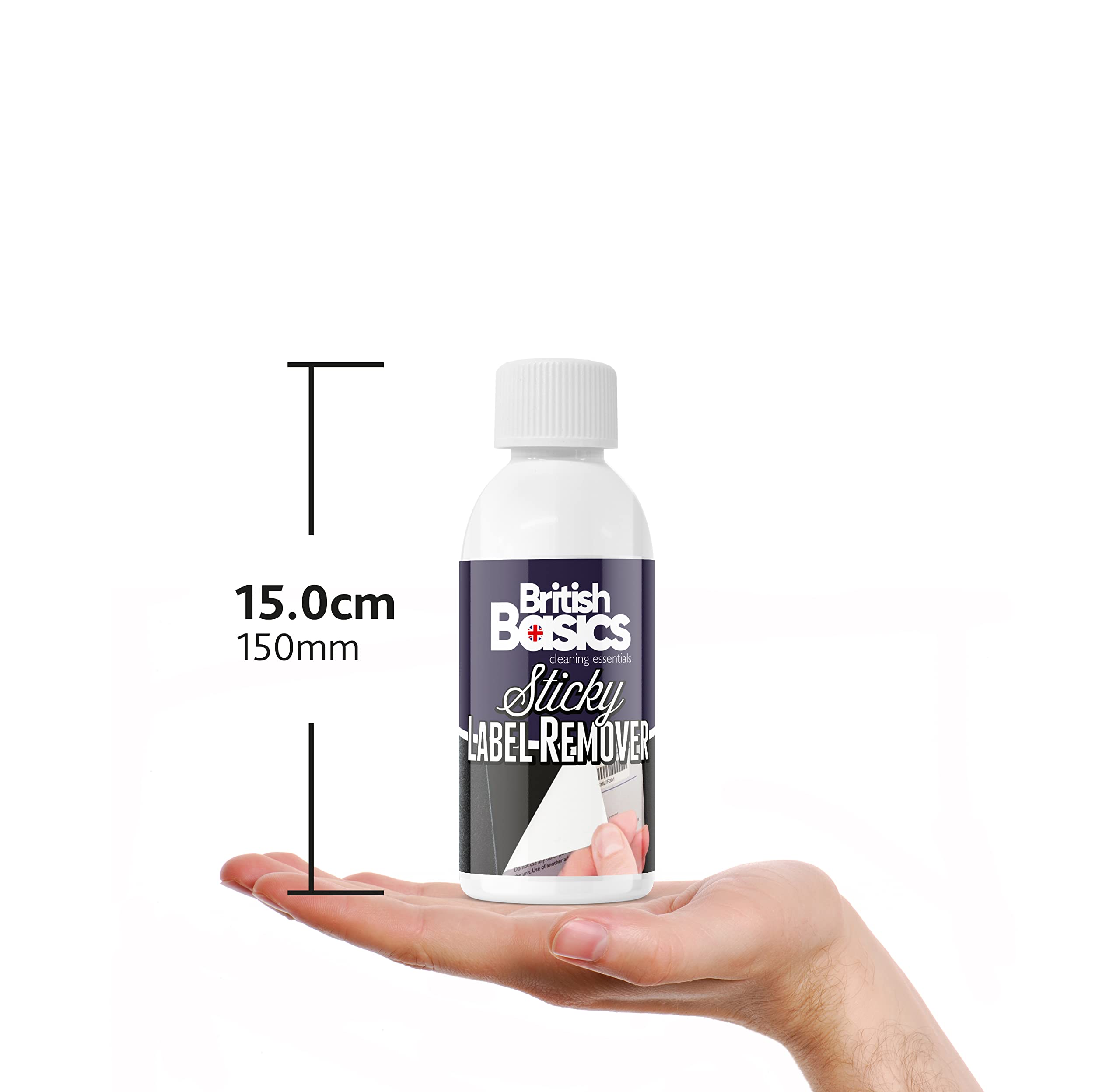 BritishBasics Sticky Stuff Label Remover Liquid - Breaks Down Adhesive Residue | 250ml Clear 2
