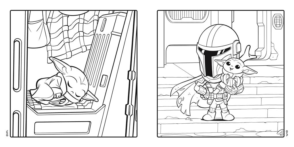 Studio Press Star Wars The Mandalorian and Grogu: A Cute and Cosy Colouring Book | Paperback | English 3