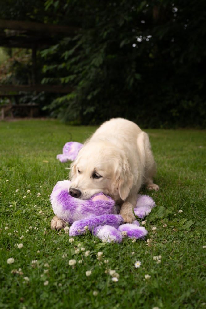 Petface Orla the Octopus Large Plush Dog Toy with Squeaker | Purple & White 6