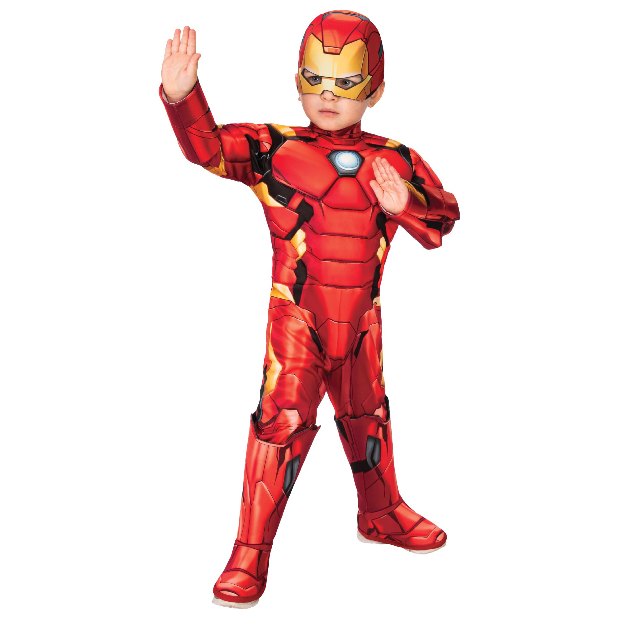 Rubies Official Marvel Avengers Iron Man Deluxe Toddler Costume - Ages 2-4 Years