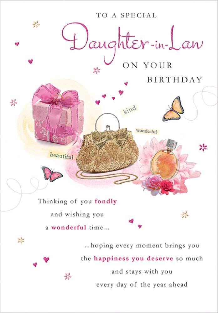 Piccadilly Greetings Daughter In Law Birthday Card - 9 x 6 Inches