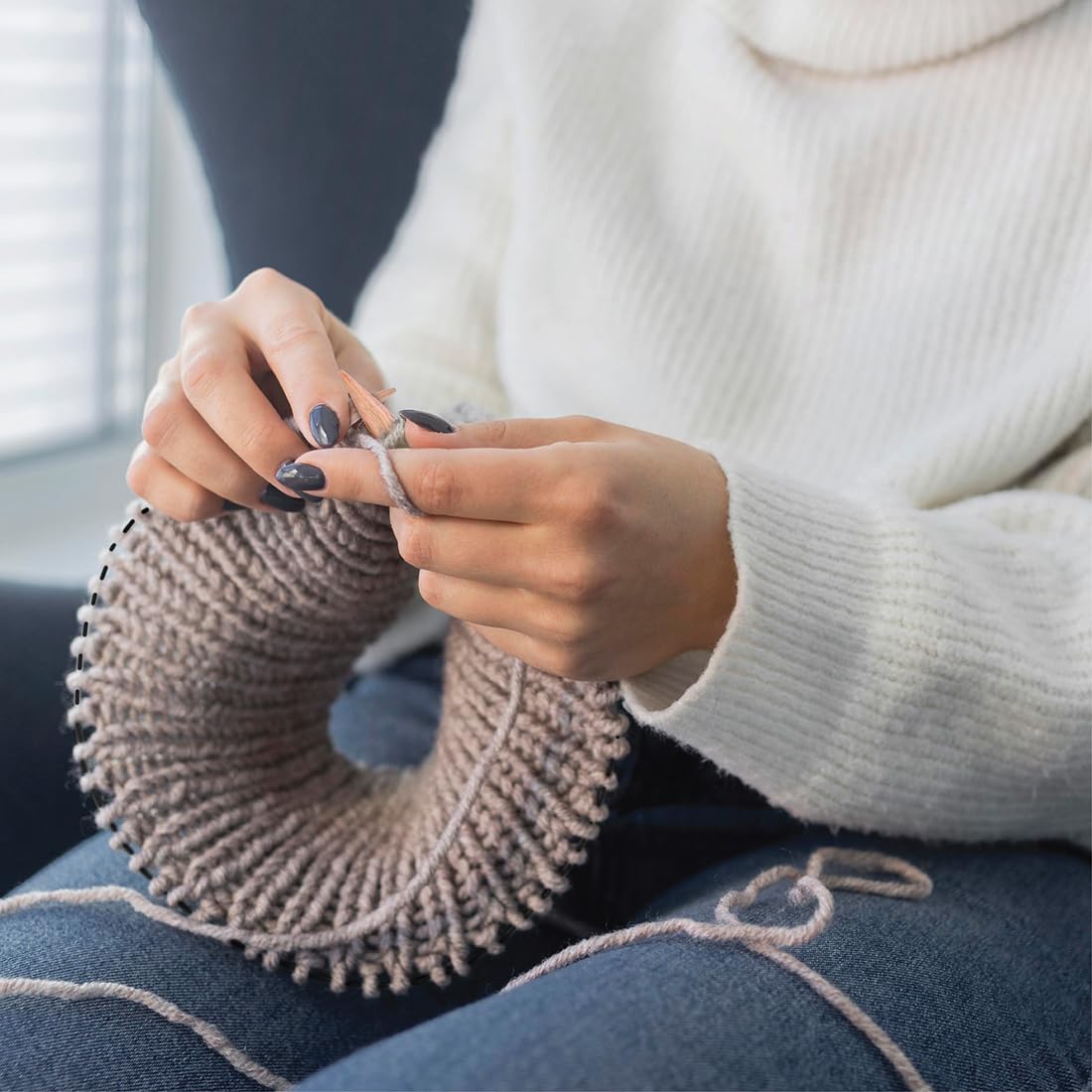 KnitPro Basix Beech Fixed Circular Needles 16" (40cm) | 4.00mm 2