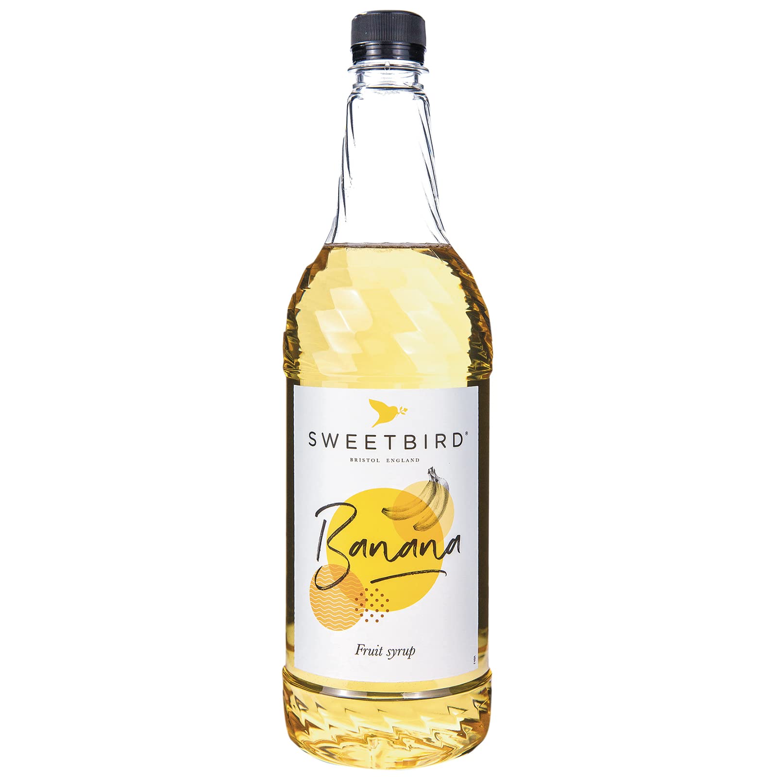 Sweetbird Banana Syrup - Tropical Flavour | 1 Litre Bottle | Vegan Friendly